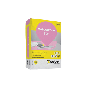 WEBER NIV FOR 25kg (P3) RAGREAGE INT. FIBRE AUTOLISSANT ±1,6kg/m²/mm